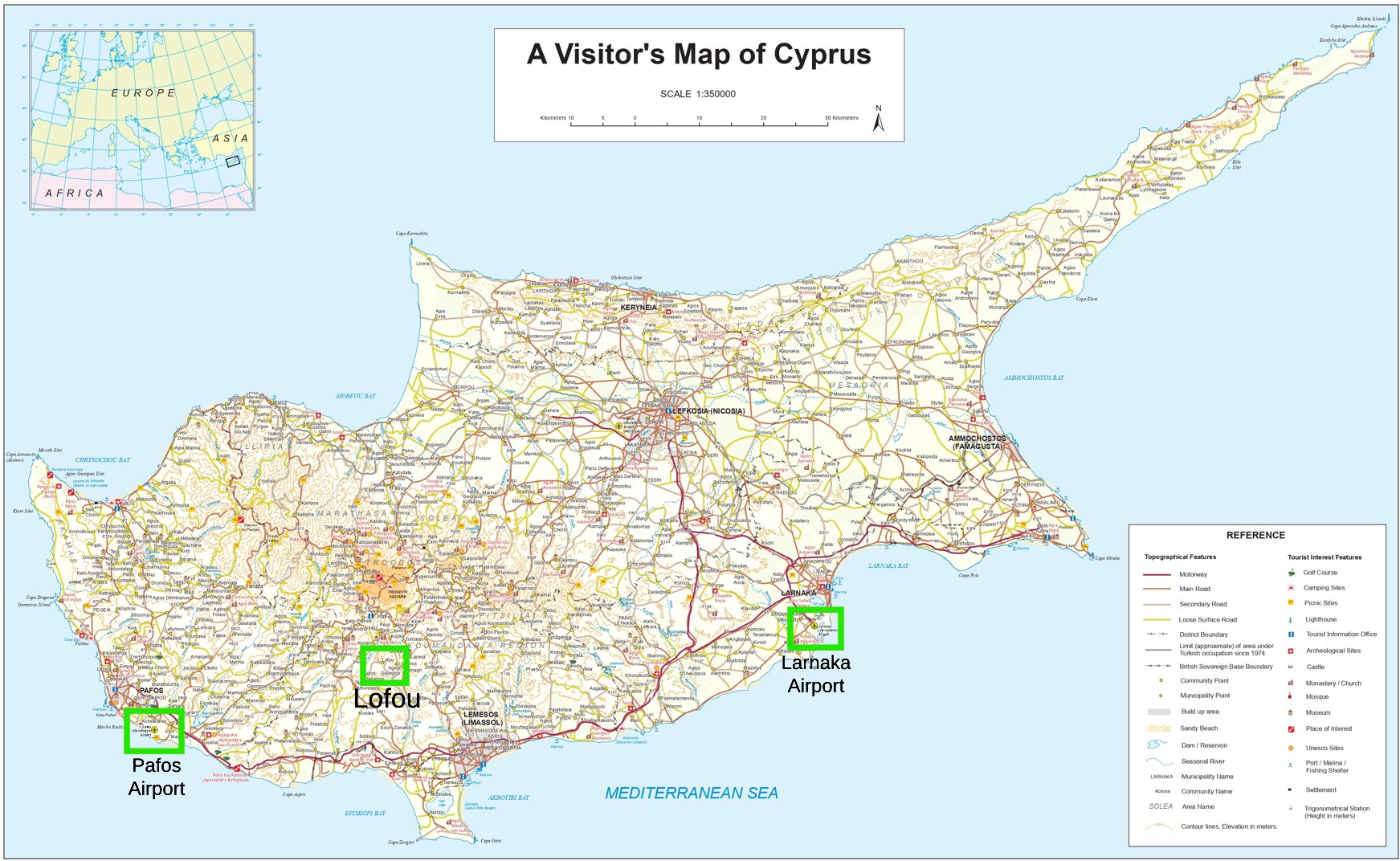 Cyprus Map Cyprus Map